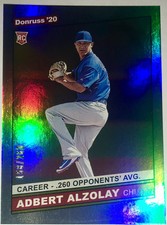 2020 Donruss Retro 1986 Variations Career Stat Line #258 Adbert Alzolay #d /260