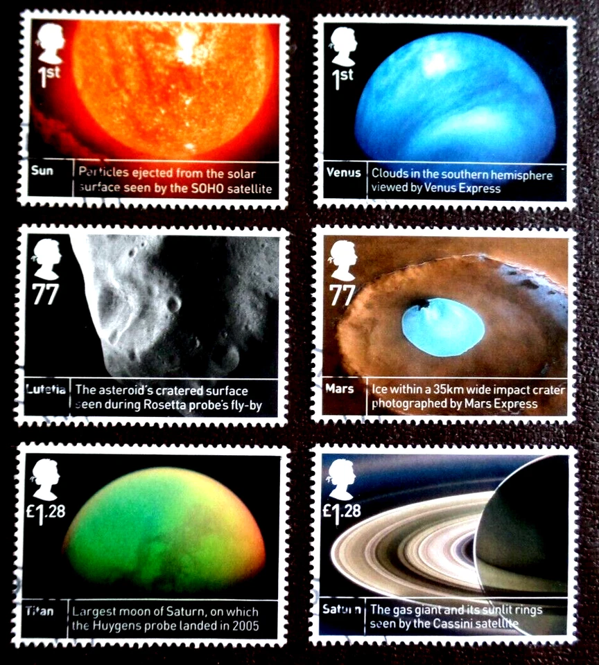 G.B. 2012 SG 3408/13 Space Science  6v Fine Used - Image 1 of 1