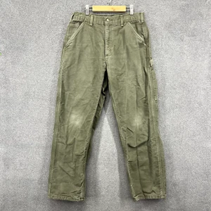 Carhartt Cargo Hose Herren 32 x 30 Grün Canvas Carpenter Utility Original Fit - Bild 1 von 20