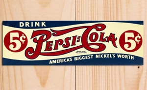Pepsi Cola metal plaques signs retro vintage style poster image - Picture 1 of 2