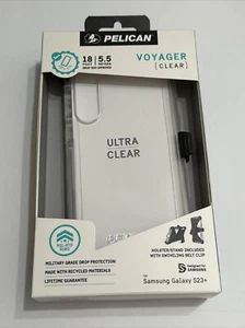 Pelican Voyager Series Case With Holster For Samsung Galaxy S23+ Plus - Clear - Picture 1 of 4