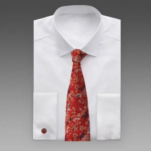 Y&G H7030 Red Blue Pattern Fitness Presents Silk Necktie Cuff Links Hanky Set - Picture 1 of 4