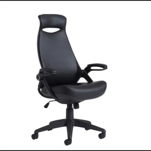 Tuscan High Back Managers Executive Chair With Head Support - Black Faux Leather - Picture 1 of 4