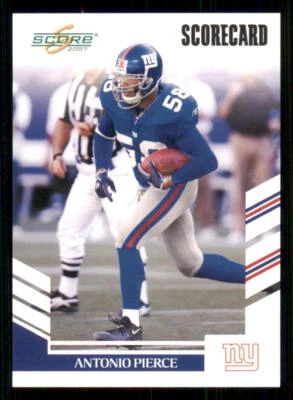 2007 Score Scorecard #16 Antonio Pierce /750 - Image 1 of 2