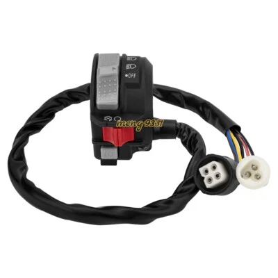 Left Handlebar Start Switch Headlight for Yamaha Big Bear 350 YFM350F 1987-1992  — 第 1/4 张图片