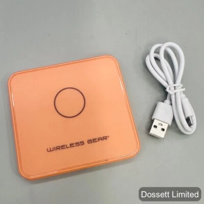 Cargador inalámbrico Wireless Gear, oro rosa, con cable Foto 1 de 2