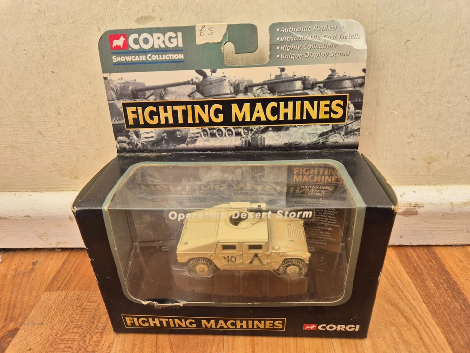 CORGI FIGHTING MACHINES 1/72 HUMVEE OPERATION DESERT STORM HMMWV US ARMY CS90087 - Image 1 of 4