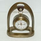 Horloge de table marine antique vintage maritime authentique style balançoire nautique en laiton