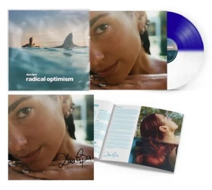 Dua Lipa Radical Optimism Vinyl + SIGNED Photo! Blue/White Split Color Album! - Picture 1 of 3