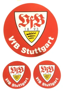 VfB Stuttgart Aufkleber Sticker Set - 3 Logos Bundesliga Fussball #1136 - Bild 1 von 2