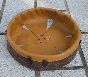 coiffe intérieur CUIR casque de Sapeur-Pompier modèle 1933 helmet liner t.C-57 - Imagen 1 de 4