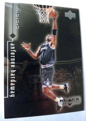 ANFERNEE HARDAWAY, 1999-00 CUBIERTA SUPERIOR DIAMANTE NEGRO #64, MAGIC Foto 1 de 3