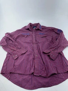 Wrangler Dodge Rodeo Serie Langarm Western Karo Buttom Hemd Herren - Bild 1 von 13