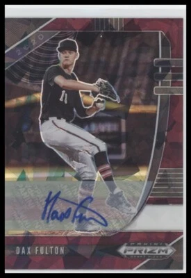#PDP40 Dax Fulton 2020 Panini Prizm Draft Picks #/12 Auto Burgundy Cracked Ice - Image 1 of 2
