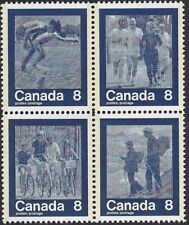 Canada  # 632a Block    "KEEP FIT  SUMMER SPORTS"    Brand New 1974  Block Issue