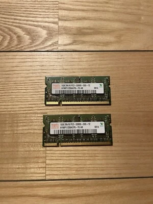 RAM HYNIX 2GB (2x1GB) DDR2 2Rx16 PC2-5300S-555-12 HYMP112S64CP6-Y5 AB SO-DIMM - Image 1 of 4