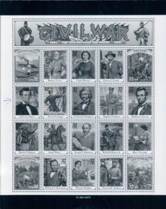 1994 American Civil War Stamps Sample Press Photo - Picture 1 of 2