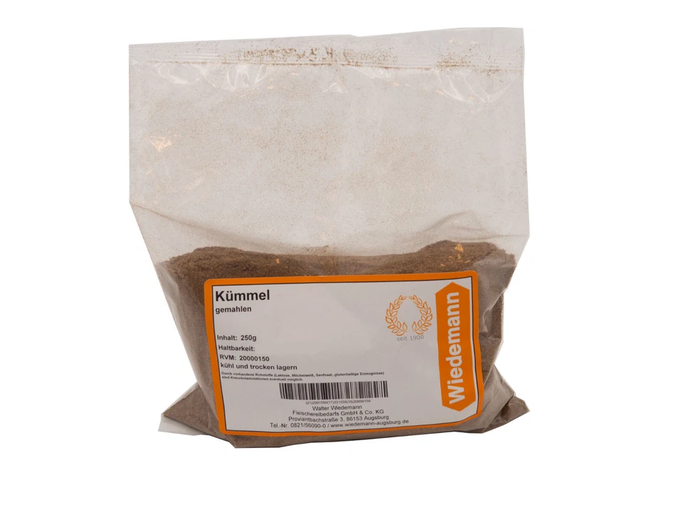 DAGEMA Kümmel gemahlen 1A Spitzenqualität 250 g Beutel