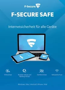 F-Secure SAFE 2025 3 Geräte 1Jahr | Internet Security für alle Geräte |DE-Lizenz - Bild 1 von 4
