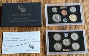 2017 S US MINT 225TH ANNIVERSARY ENHANCED UNCIRCULATED SET - ALL MINT PACKAGING - Picture 1 of 4