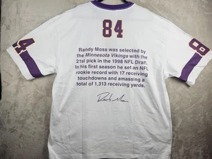 Minnesota Vikings Randy Moss X Mitchell & Ness Team Origins Premium T Talla 2XL - Imagen 1 de 6