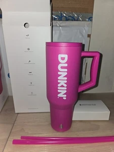 Dunkin Donuts 🍩 DunKings Super Bowl Commercial- Pink 40oz Tumbler Brand New - Picture 1 of 10