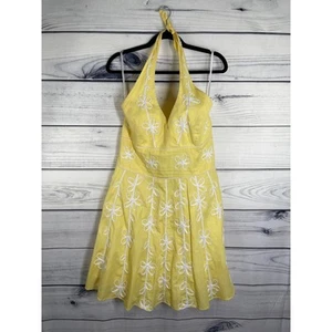 Lilly Pulitzer Neckholder Kleid White Label Gelb Größe 12 - Bild 1 von 7