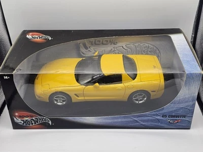 Chevrolet Corvette C5 Giallo 1:18 Hotwheels In Box - Immagine 1 di 4
