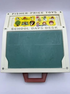 Vintage Original 1972 Fisher Price School Days Portable Play Desk - Bild 1 von 7
