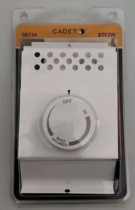 Cadet Double Pole Built-In Baseboard Thermostat 22 Amp 120/208/240 Volt White  - Picture 1 of 5