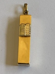 Vintage 14k Gold Mezuzah Anhänger - Bild 1 von 5