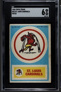 1968 Topps Test Team Patches #32 St. Louis Cardinals SGC 6 EX-MT - Bild 1 von 2