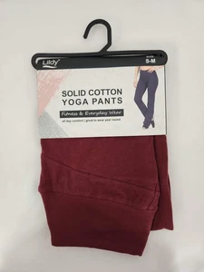 Lildy Solid Cotton Yoga Pants - Size: S-M (4-10) - Picture 1 of 4