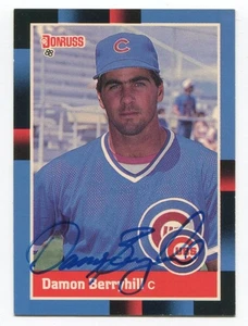 1988 Donruss Damon Berryhill Signed Card Baseball Autographed Auto #639 - Picture 1 of 2