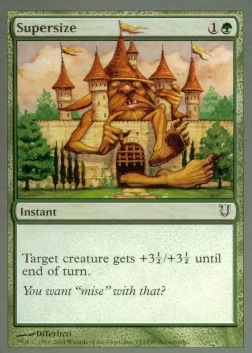 Supersize - Light Play MTG Unhinged - Image 1 of 1