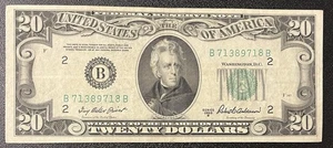 1950 B Twenty Dollar Federal Reserve Note $20 Bill Better Grade #94685 - Picture 1 of 2