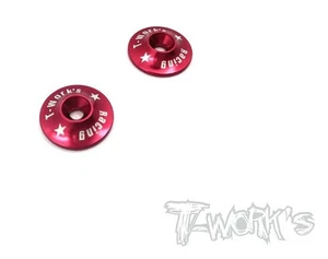TO-004R T-Works Rondelle Alettone Rosso per 1:8 Buggy Truggy (2) - Imagen 1 de 1
