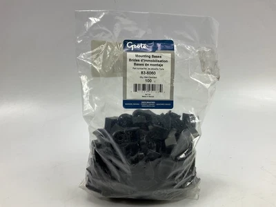 Paquete de 100 - Grote 83-6060 Base de montaje de amarre de alta resistencia 0,1875" orificio de montaje, 115 libras Foto 1 de 3