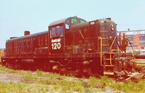 DIAPOSITIVA ORIGINAL KODACHROME AMTRAK ALCO RS-3 #120 CHICAGO, IL 14 DE AGOSTO 1978 - Imagen 1 de 1