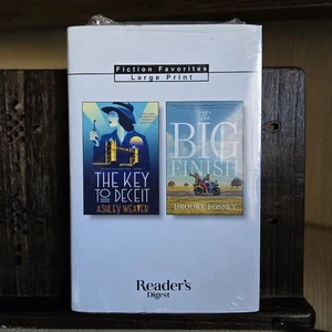Reader’s Digest Fiction Favorites Large Print — New Sealed — 2025 — 2 Novels - Picture 1 of 4