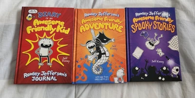 Diary Of An Awesome Friendly Kid Collection 3 Books Set by Jeff Kinney Adventure - Image 1 of 2