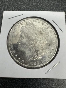 1897 Uncirculated Morgan Silver Dollar - Picture 1 of 8