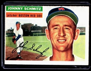 1956 Topps Johnny Schmitz Boston Red Sox #298 SET BREAK - Picture 1 of 2