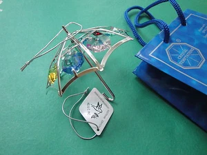 Silver Plated Umbrella Figurine - Picture 1 of 4