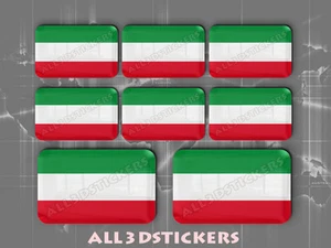 8 x Pegatinas 3D Relieve Bandera North Rhine Westphalia - Todas las Banderas - Picture 1 of 1