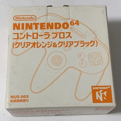 NEW Clear Orange Black Daiei Hawks Nintendo 64 N64 Controller MADE IN JAPAN 1997 - Image 1 of 4