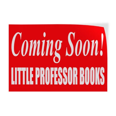 Decal Stickers Coming Soon! Custom Name Red Vinyl Store Sign Label Business - Image 1 of 4