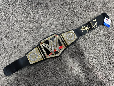 ROB VAN DAM Auto SIGNED WWE WWF Heavyweight Champion Belt New COA PSA 5-STAR - Image 1 of 3