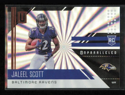 Jaleel Scott 2018 Panini Unparalleled Shine RC Rookie #262 Ravens - Image 1 of 2