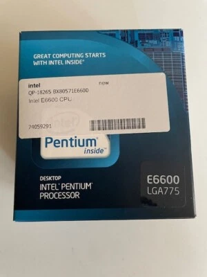 Intel CORE 2 PROCESSOR E6600 3,06 GHz 2 MB Cache LGA 775, 65W  *NEU* - Bild 1 von 3